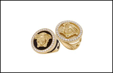 versace anelli oro|Collezione anelli .